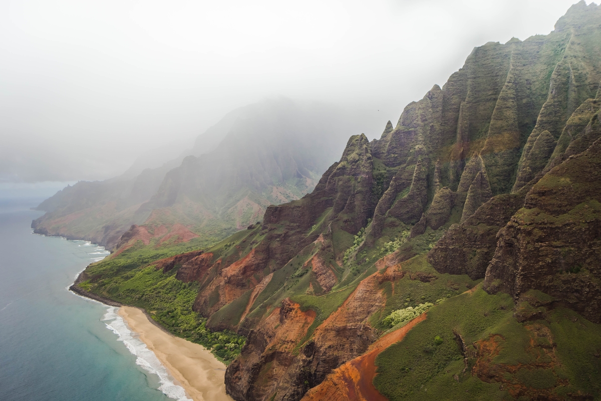 Napali Cliffs on Kauai, Hawaii